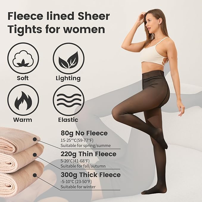 Sculpting Fleece Lined Tights